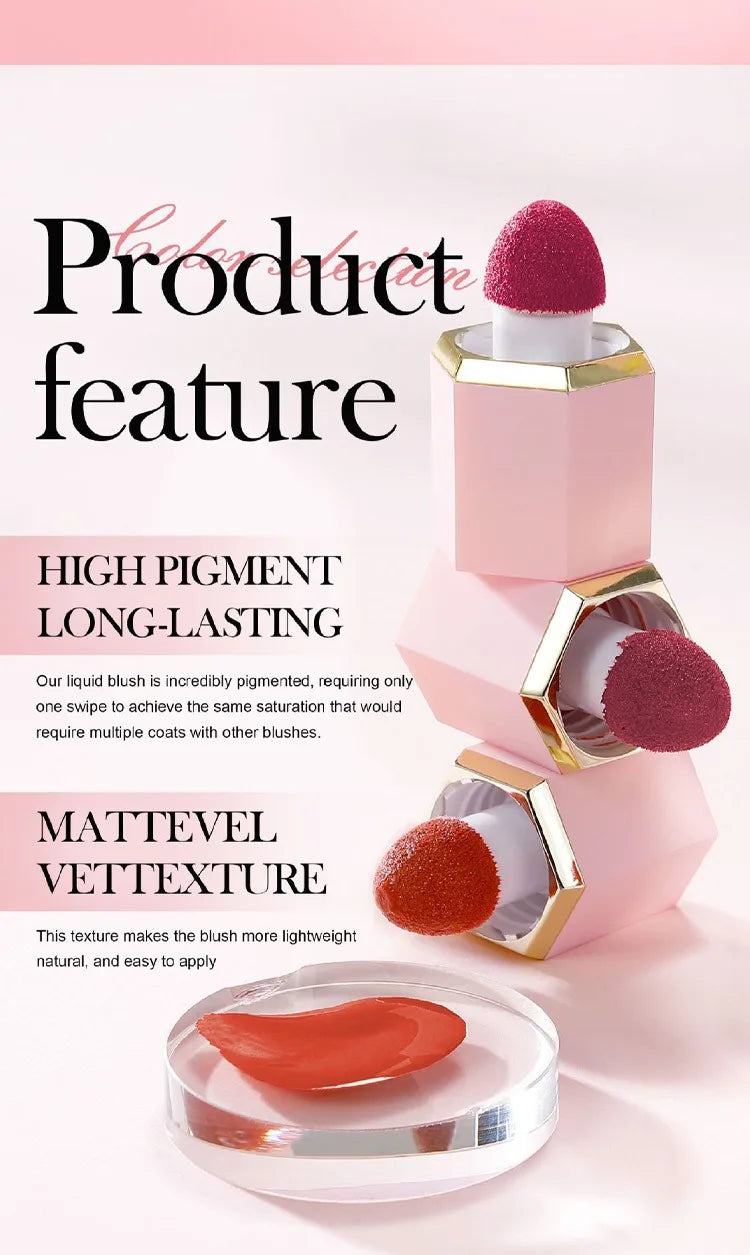 Liquid Versatile Blush Face Brighten Long-lasting Natural Moisturizer Cheek Tint Makeup Stick Lip Cheek Eye Kawaii Makeup