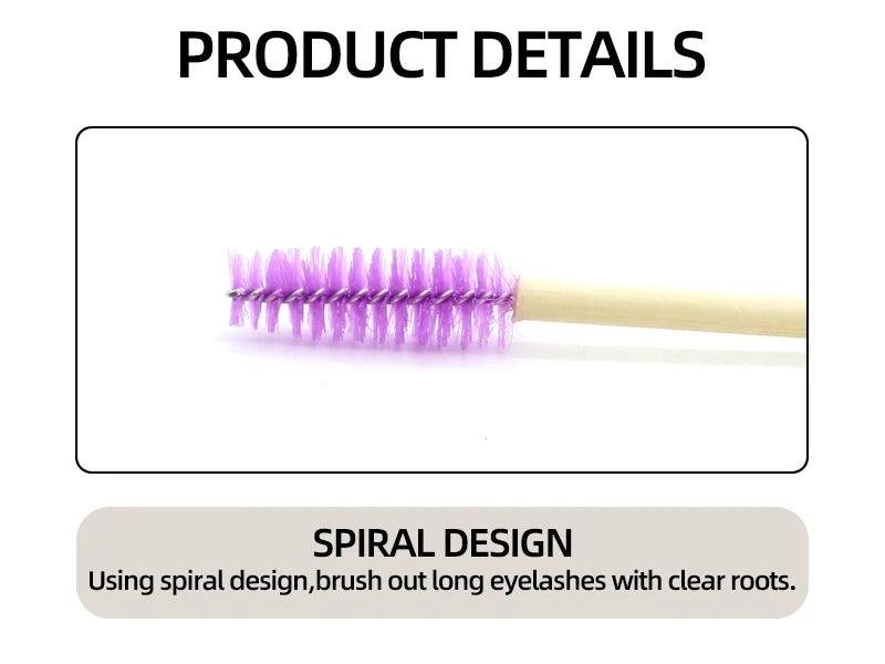 Wooden Makeup Mascara Brushes Wand Disposable Cosmetic Makeup Eyebrow brush Applicator Eyelash Extension Cosmetic Brushes Tools