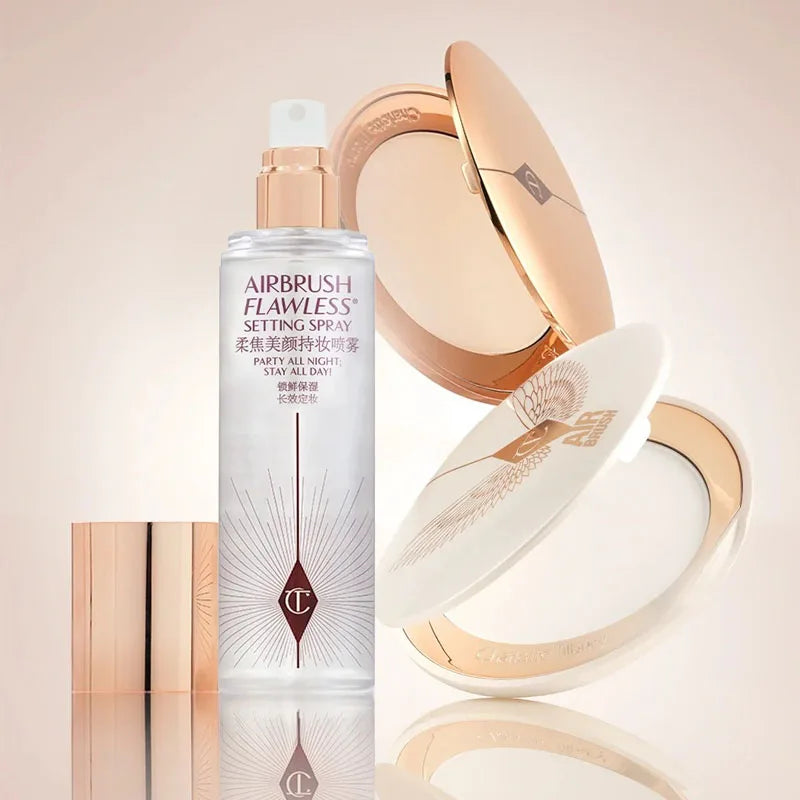 Charlotte Tilbury Setting Spray 200ml Moonlit Glow Powder Love Two-color Powder Blusher Shimmer Powder Air Cushion Brand Makeup