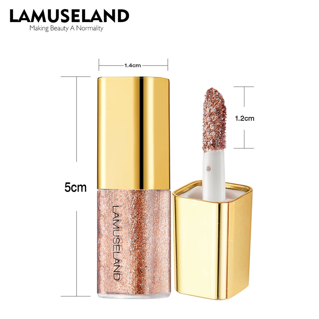 Pearly Liquid Eyeshadow Makeup Natural Smokey Silver Shimmer Glitter Diamond Shadows For Eyelids Waterproof Beauty Highlighter
