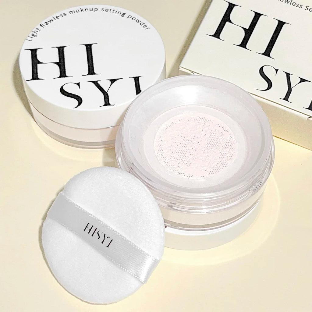 Light, flawless and transparent makeup setting powder,waterproof and easy to take off, natural makeup holding and setting powder