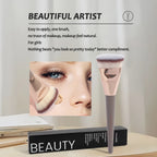 MAANGE Single Flat Round Tube Flat Head Foundation Brush With Box Powder Blush Concealer Makeup Brush Skin-friendly Makeup Tool