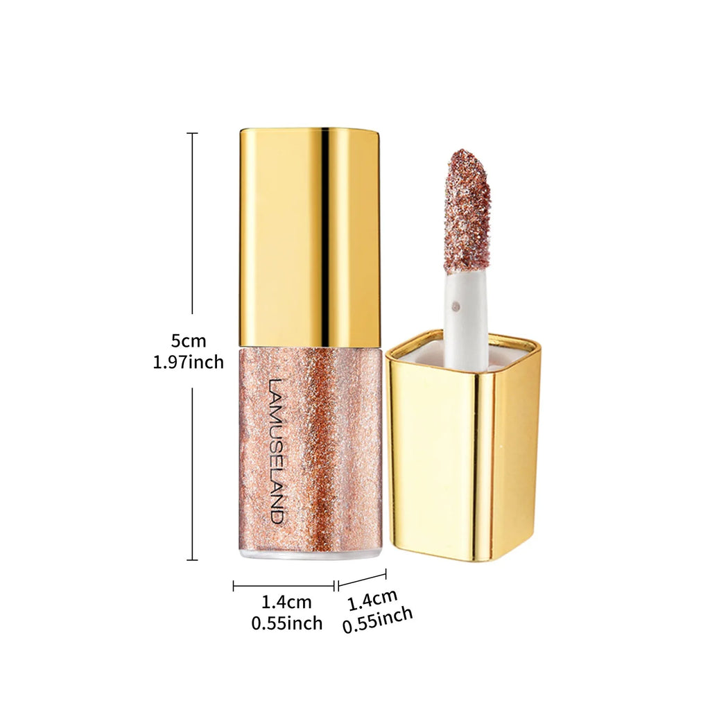 Pearly Liquid Eyeshadow Makeup Natural Smokey Silver Shimmer Glitter Diamond Shadows For Eyelids Waterproof Beauty Highlighter