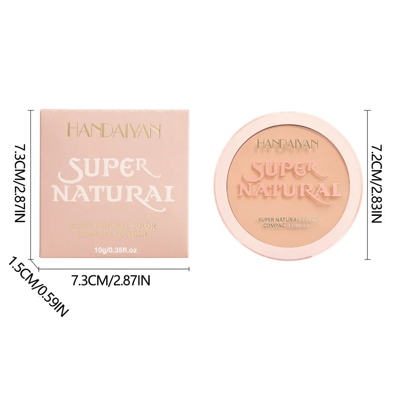 8 Color Matte Face Pressed Powder 24 Hours Oil Control Natural Setting Powder Foundation Full Coverage Waterproof Lasting Makeup