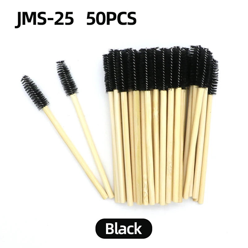 Wooden Makeup Mascara Brushes Wand Disposable Cosmetic Makeup Eyebrow brush Applicator Eyelash Extension Cosmetic Brushes Tools