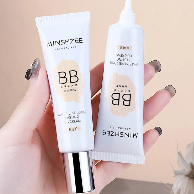 BB Cream, Isolation Cream, Foundation Liquid Long-lasting Ivory White Concealer Moisturizing Oil Control Base Makeup No Powder
