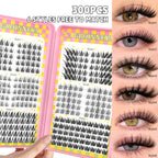 GROINNEYA Eyelashes Clusters 320 pcs Natural Eyelash extension Cluster Lashes Volume Mixed Tray Lashes Cluster Natural Lashes
