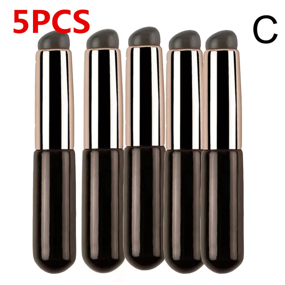 Silicone Lip Brush With Cover Cap Concealer Brush Like Fingertips Q Soft Lipstick Makeup Brushes Round Head No Broken