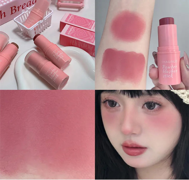 Velvet Matte Smooth Blush Stick Long-lasting And Low Saturation Natural Makeup Effect And Easy To Apply