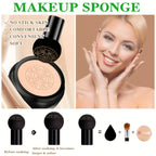 CC Cream Foundation Moisturizing Concealer Waterproof Oil, Mushroom Head Air Cushion, Long-Lasting Nude Makeup