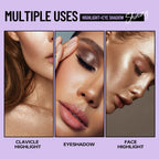 Pearly Liquid Eyeshadow Makeup Natural Smokey Silver Shimmer Glitter Diamond Shadows For Eyelids Waterproof Beauty Highlighter