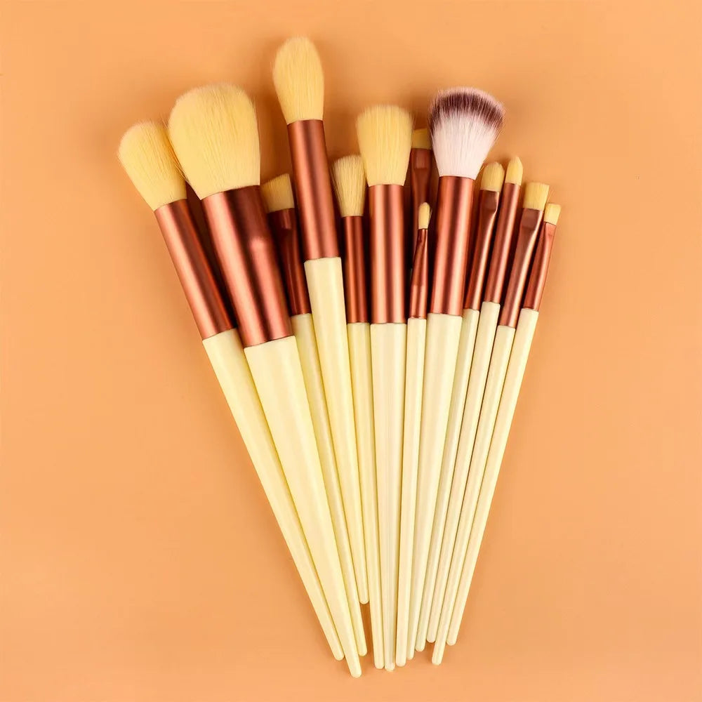 13 Pcs Makeup Brushes Set Eye Shadow Foundation Women Cosmetic Powder Blush Blending Beauty Make Up Tools For Beginner Hotting