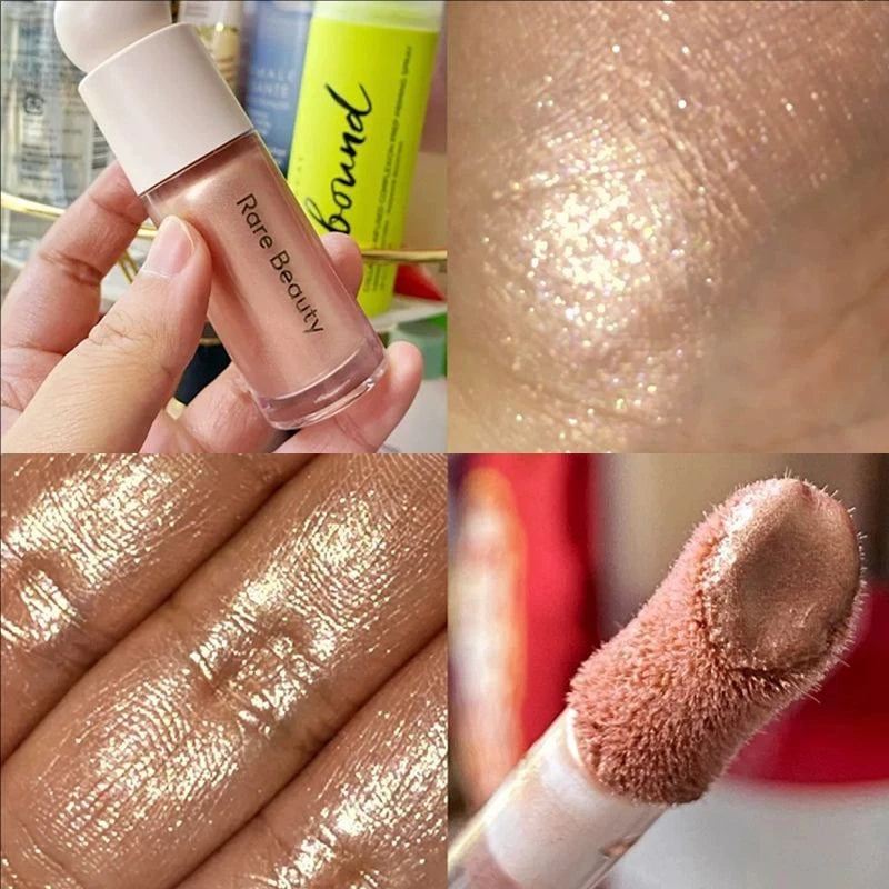 Rare Beauty Pearlescent Diamond Highlighting Liquid Intense Sparkle Body Shimmer Facial Contour Brightening Liquid Highlighter