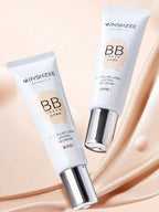 BB Cream, Isolation Cream, Foundation Liquid Long-lasting Ivory White Concealer Moisturizing Oil Control Base Makeup No Powder