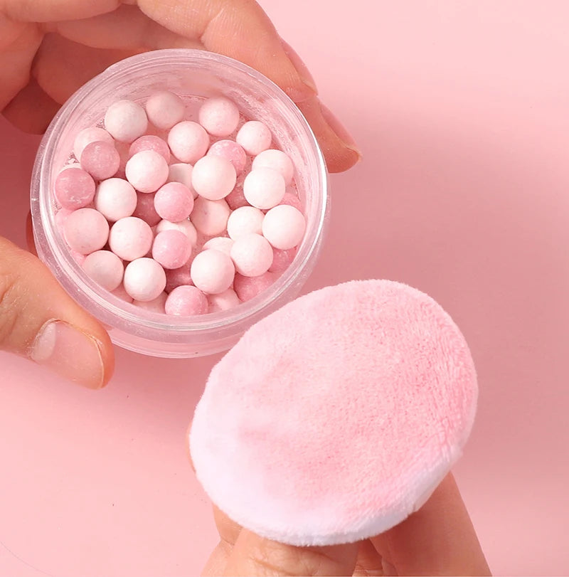 Oil Control Pressed Setting Loose Powder Balls Bronzer Natural Brighten Waterproof Nude Setting Translucent Powder Korean Makeup