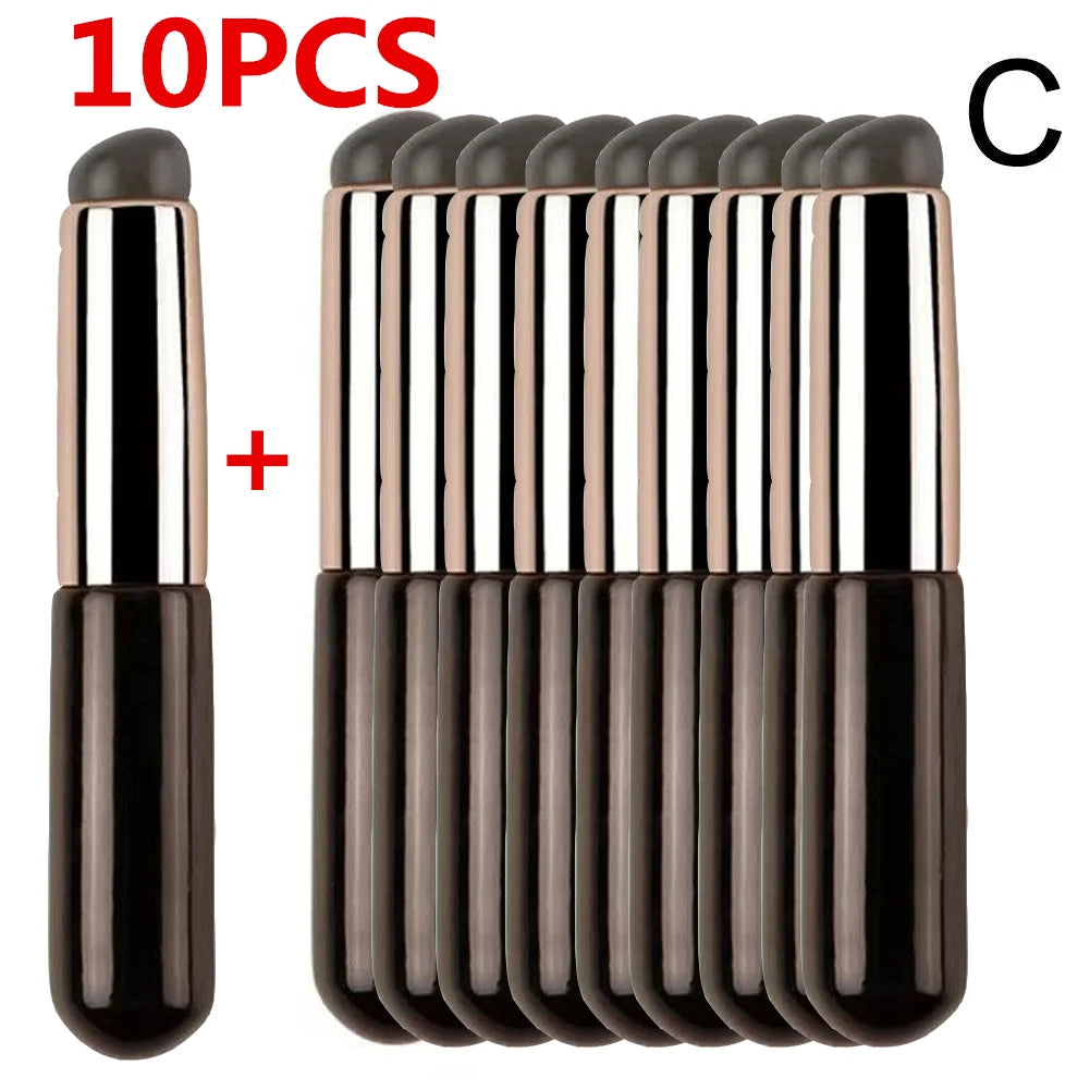 Silicone Lip Brush With Cover Cap Concealer Brush Like Fingertips Q Soft Lipstick Makeup Brushes Round Head No Broken