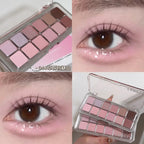 12-Color Matte Tea Apricot Eyeshadow Palette