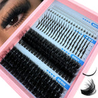 60-150D Cluster Eyelash Extensions with Lash Spikes Lash Clusters Wispy Eyelashes Clusters Fluffier Individual Lashes Clusters