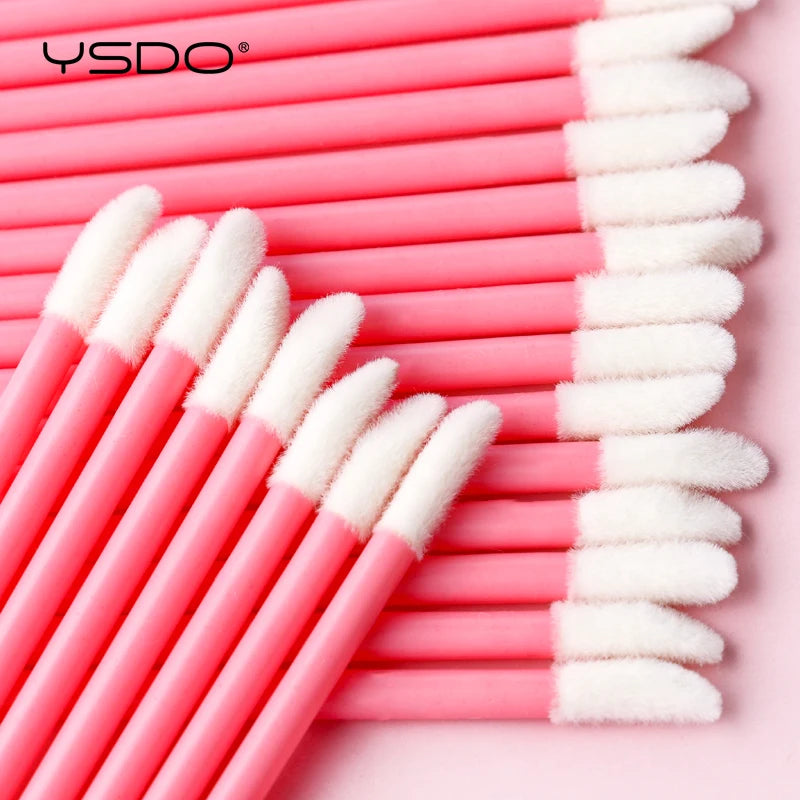 5/50/100 Pcs Lip Brushes Soft Cosmetic Lip Brush Lipstick Lip Glossy Wands Cleaner Applicator Eyeshadow Makeup Brush Tool