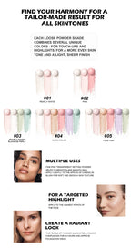 Oil Control Pressed Setting Loose Powder Balls Bronzer Natural Brighten Waterproof Nude Setting Translucent Powder Korean Makeup