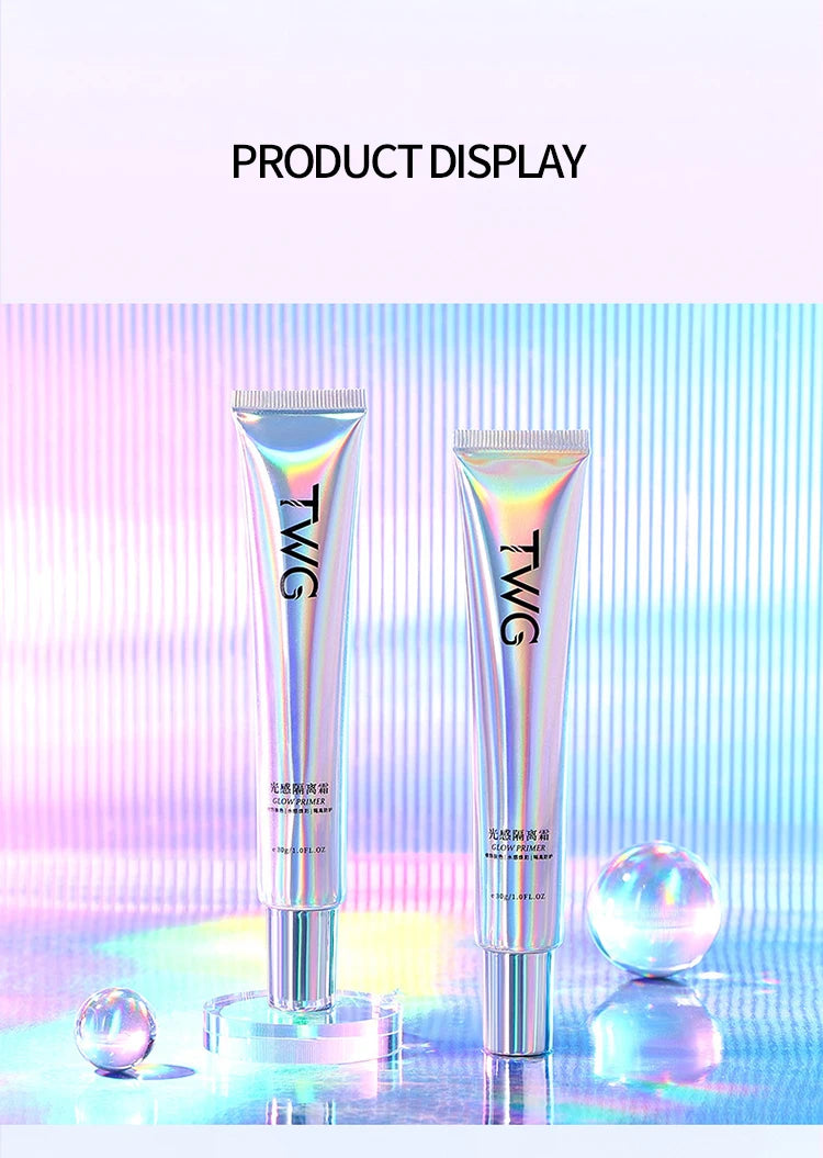 Makeup Primer Base,Moisturizing Isolation Concealer Foundation Invisible Pores Facial Base Brightens Skin Tone Makeup Cosmetics