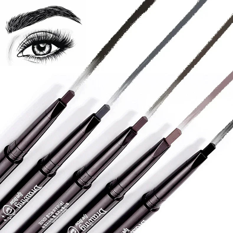 Extremely Fine Double-headed Waterproof Eyebrow Pencil - Durable and Long Lasting for Beginner Women's Makeup Eye Brow Pen