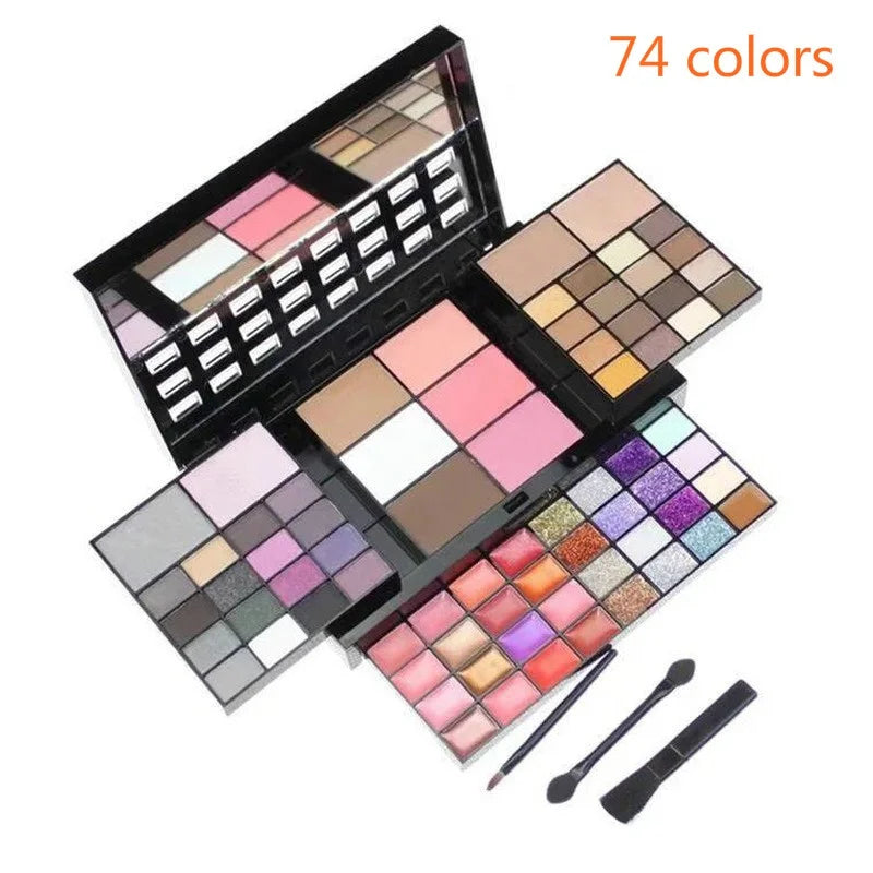 40/74/78-Color Glitter Eyeshadow Palette