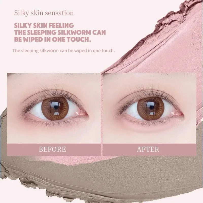 Brightening Aegyo Sal Pencil Waterproof Natural Dual-Color Lying Silkworm Under-Eye Highlighter Shadow Pen Contour Eye Makeup
