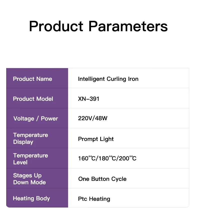 Automatic Curling Iron 32 mm Big Roll Anion  Ceramic Hair Curler 4-Speed Adjustable  Fast Heating Fashion Styling Tools