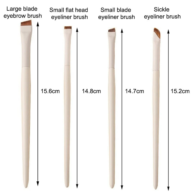 Blade Eyeliner Brush Ultra Thin Fine Angle Flat Eyebrow Brush Flat Sickle Eyeliner Brushes Precise Detail Brush Makeup Tools
