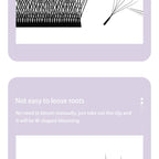 DIYDAY W Shape Eyelashes Extensions W Shaped Bloom 3d 4d 5d 6d 7d 8d Eye Lashes Natural Soft Premade Fan Lash Extensions