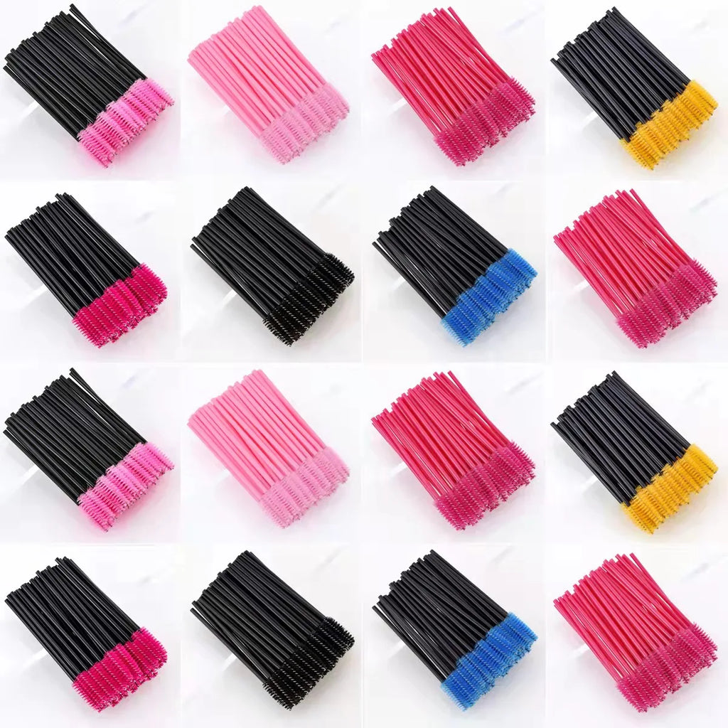 50/5Pcs Disposable Eyelash Brush Eyelashes Extension Eyebrow Brush Mascara Wands Applicator Spoolers Eye Lashes Cosmetic Makeup