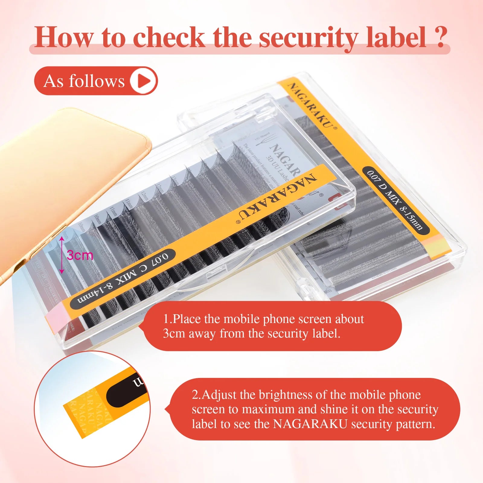 NAGARAKU 2D 3D UU Lashes U Shape Eyelash Premium Soft YY Eyelashes Extension Makeup Mesh Net Cross Volume Eyelash