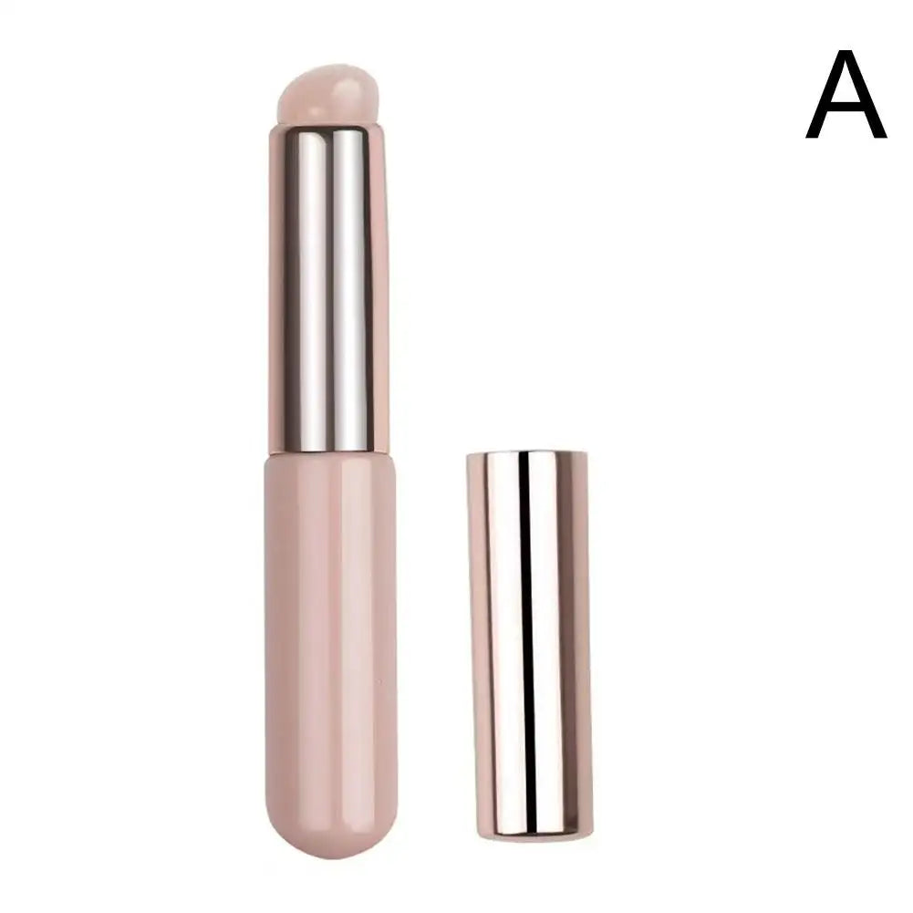 Silicone Lip Brush With Cover Cap Concealer Brush Like Fingertips Q Soft Lipstick Makeup Brushes Round Head No Broken
