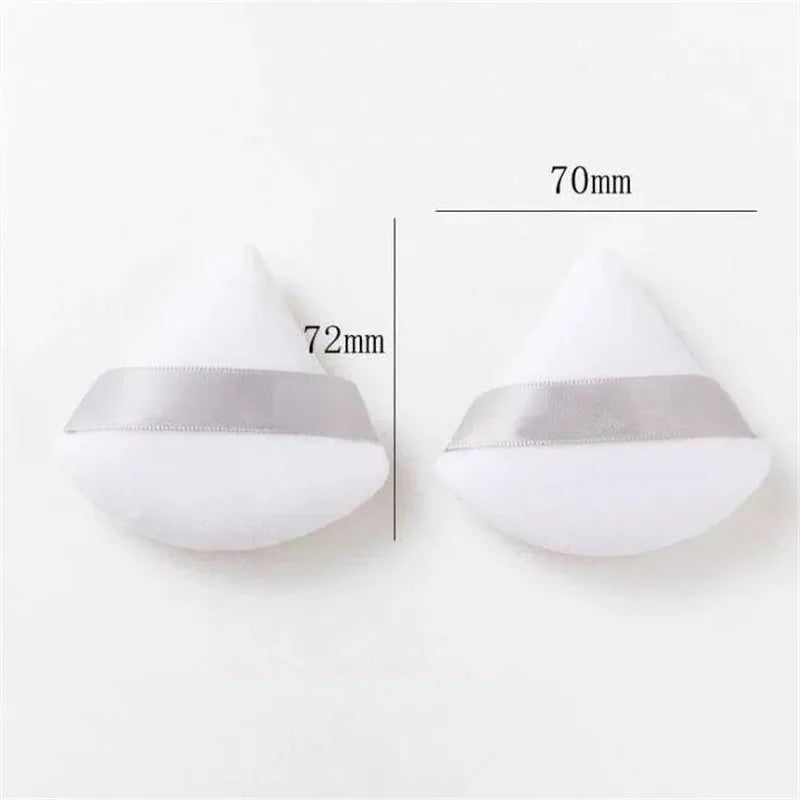 2Pcs Triangle Powder Puff Face Makeup Sponge Soft Velvet Cosmetic Puff Blender Beauty Foundation Sponge Make Up Accessories