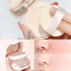 Setting Powder Oil Control Makeup Setting Brightening Skin Tone Setting Powder With Mirror Compact Portable Makeup Powder