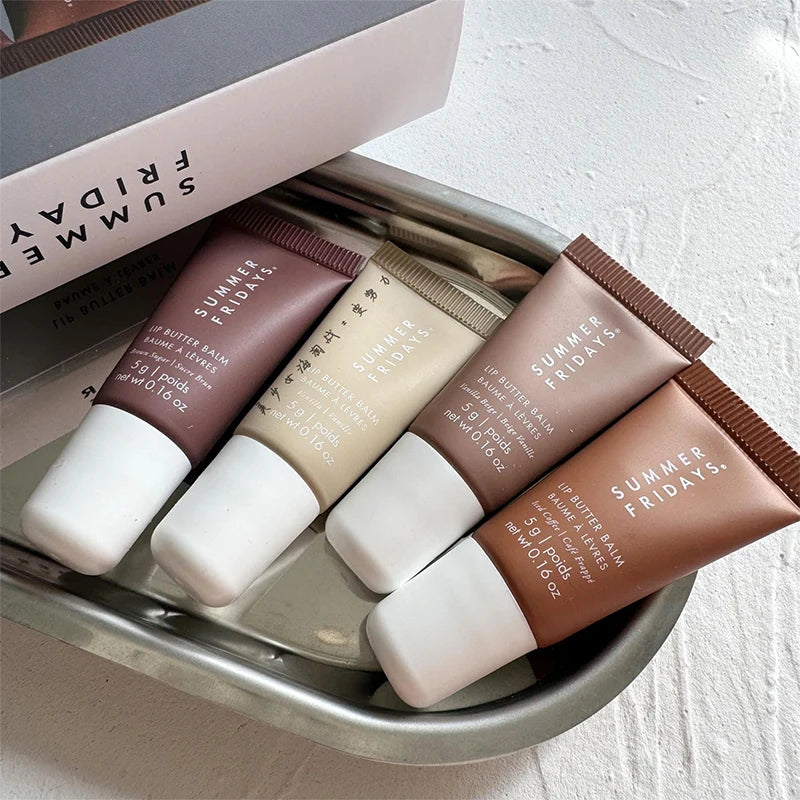 Summer Fridays Lip Balm Moisturizing Mirror Lip Gloss Lip Vanilla Pink Sugar Coffee Cake Smell Lipstick Transparent Oil Makeup