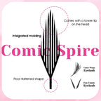 MASSCAKU 0.05mm Thickness Synthetic Mink Manga Anime Comic Spire Lashes 8-15mm Mix Length Feather Shape False Eyelash Bundles