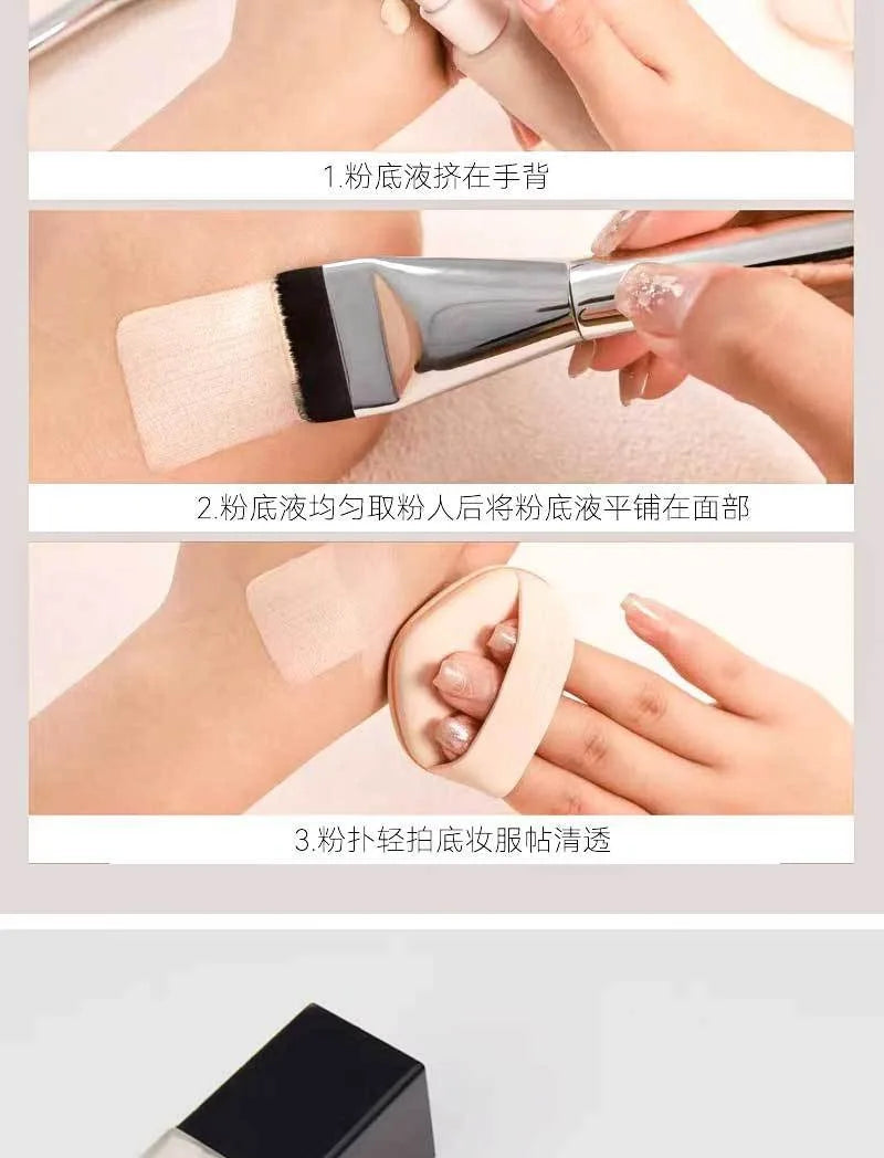 Ultra Thin Foundation Brush Lightweight and Thin Face Contour Brush Flat Contour Brush Blending Foundation Cream Makeup Brushes