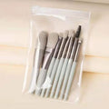 Set of 8 Soft Bristle Make Up Brushes Premium Synthetic With Bag Eyeshadow Brush Eye Facial Beauty Foundation Brush