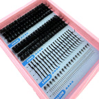 60-150D Cluster Eyelash Extensions with Lash Spikes Lash Clusters Wispy Eyelashes Clusters Fluffier Individual Lashes Clusters