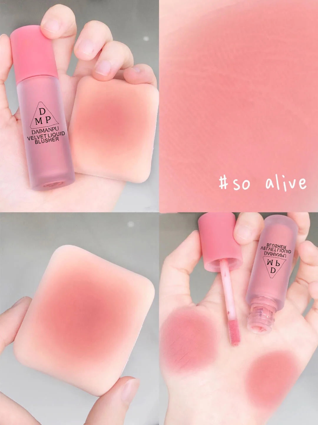 Liquid Blush Long-acting Waterproof Easy Halo Dye Brightens The Face Smooth Peach Red Female Cosmetics