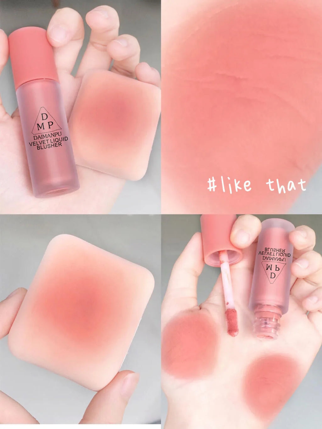 Liquid Blush Long-acting Waterproof Easy Halo Dye Brightens The Face Smooth Peach Red Female Cosmetics
