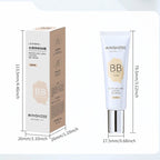 BB Cream, Isolation Cream, Foundation Liquid Long-lasting Ivory White Concealer Moisturizing Oil Control Base Makeup No Powder