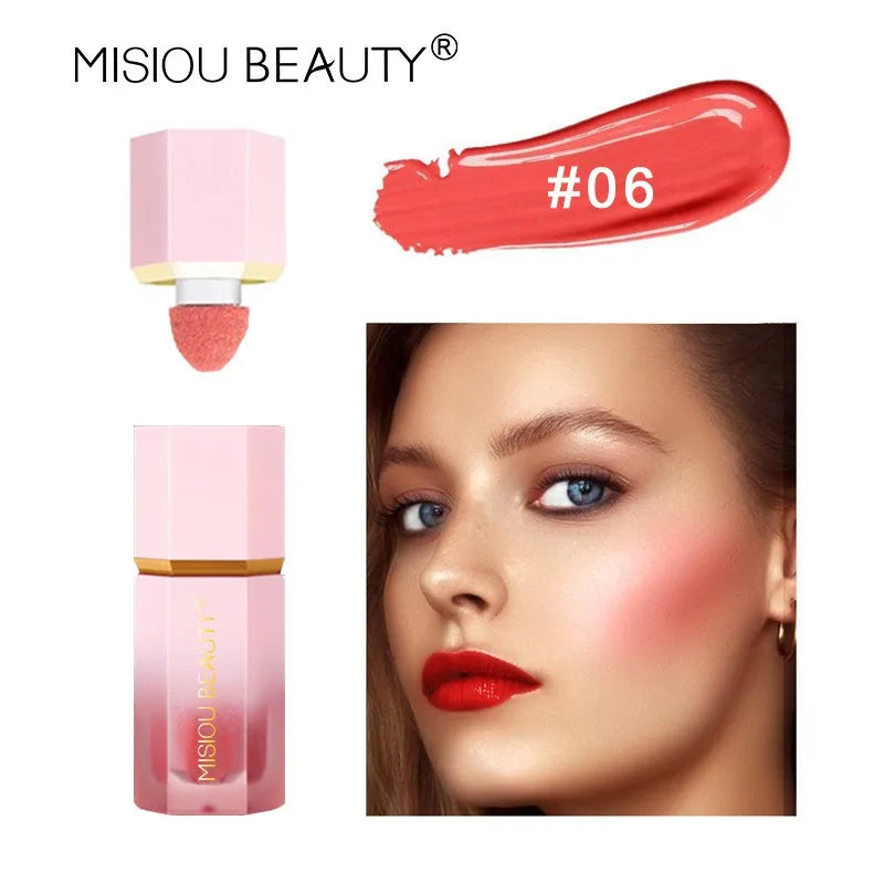 Liquid Versatile Blush Face Brighten Long-lasting Natural Moisturizer Cheek Tint Makeup Stick Lip Cheek Eye Kawaii Makeup