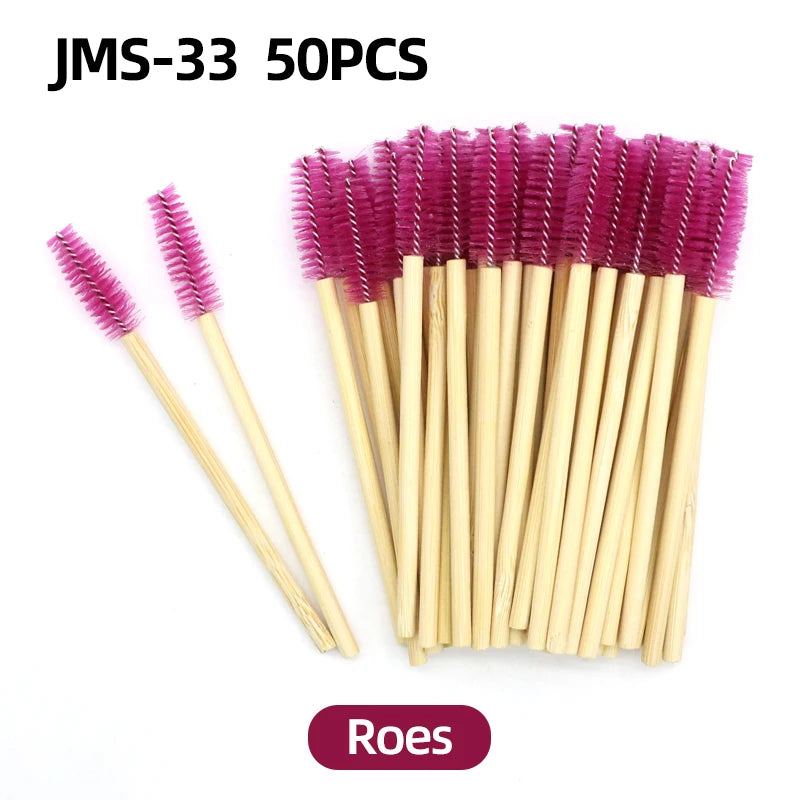 Wooden Makeup Mascara Brushes Wand Disposable Cosmetic Makeup Eyebrow brush Applicator Eyelash Extension Cosmetic Brushes Tools