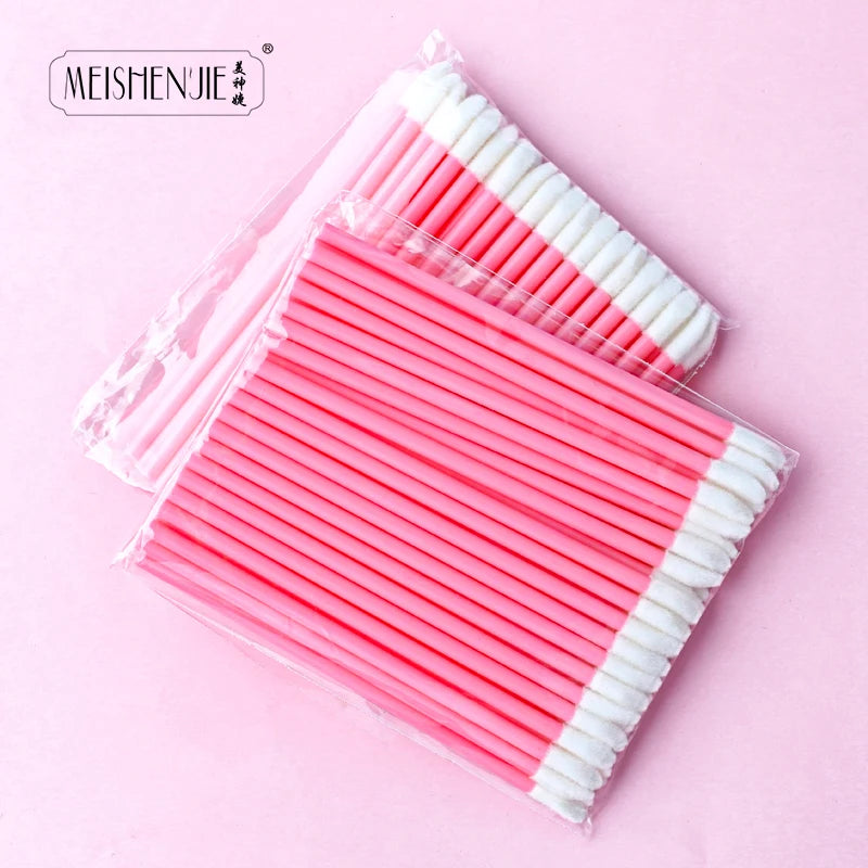 Wholesale 50/1000pcs Lip Brushes Applicators Eyelashes Brush Lipstick Brush Lip Gloss Applicator Wands Makeup Beauty Tool
