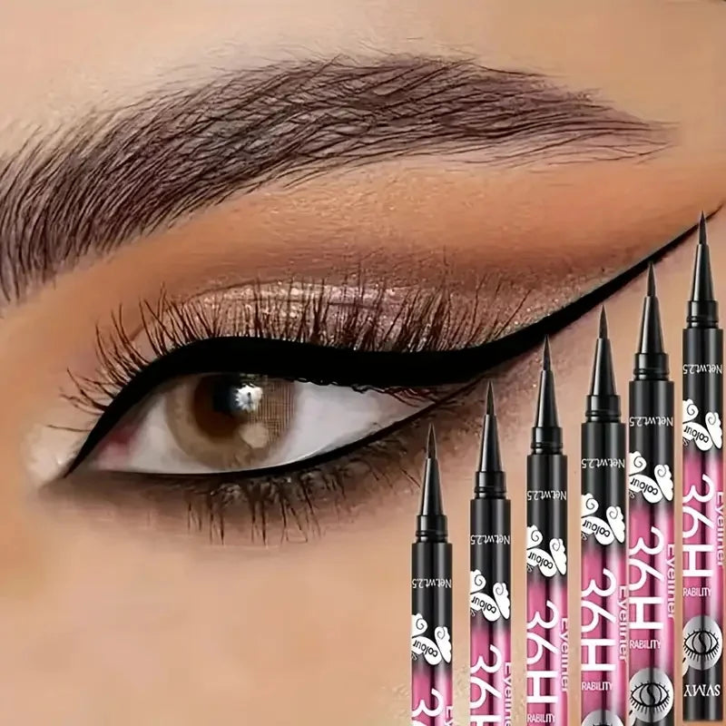 3pcs/5pcs Waterproof Black Eyeliner Pencils-Smudge-Proof, Long-Lasting &Beginner-Friendly Eye Makeup
