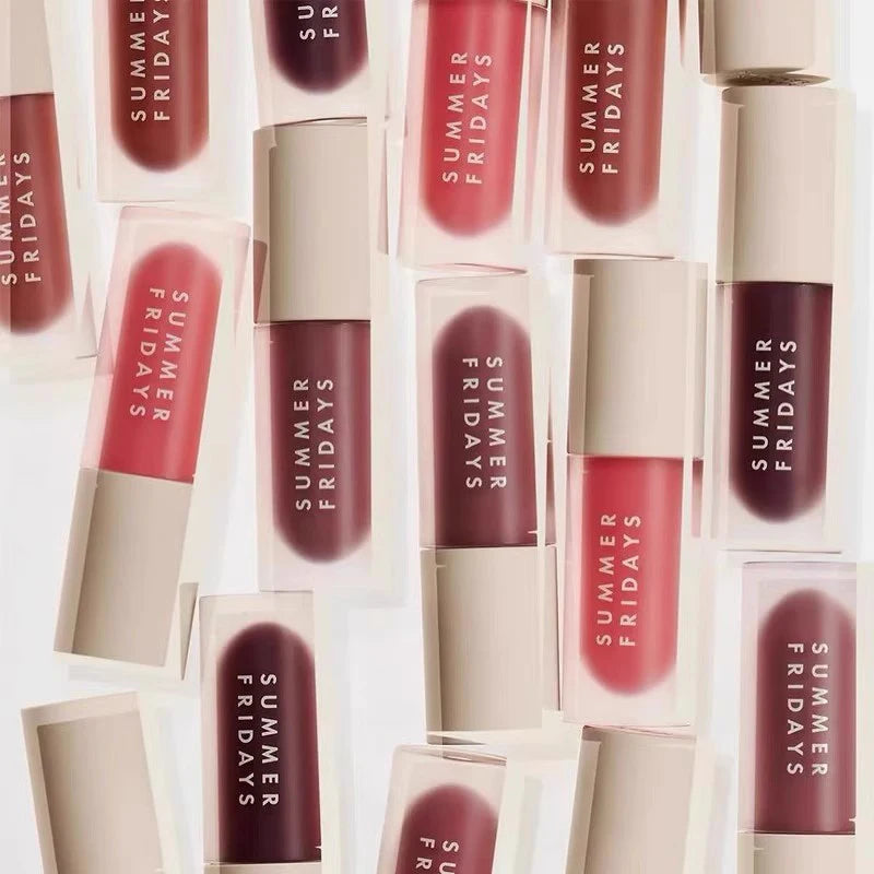 Summer Fridays Lip Balm Moisturizing Mirror Lip Gloss Lip Vanilla Pink Sugar Coffee Cake Smell Lipstick Transparent Makeup Oil