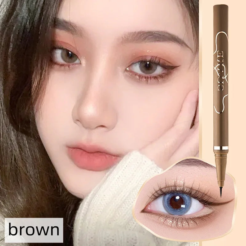 Ultra Thin Black Brown Lower Eyelash Eyeliner Pen Waterproof Lasting Smooth Lying Silkworm Eyes Liner Pencils Eye Makeup Tools